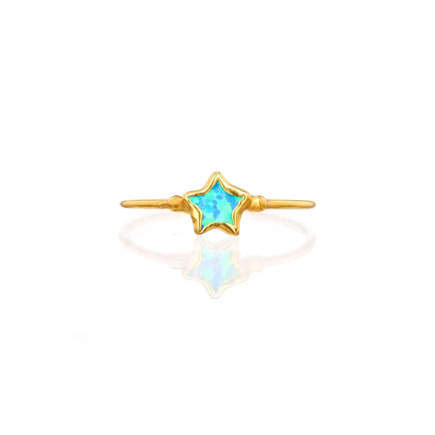 Dainty Star Kyocera Opal Ring