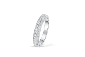 Diamond Anniversary Band 0.37 ct tw Round-cut 14K White Gold BAN002