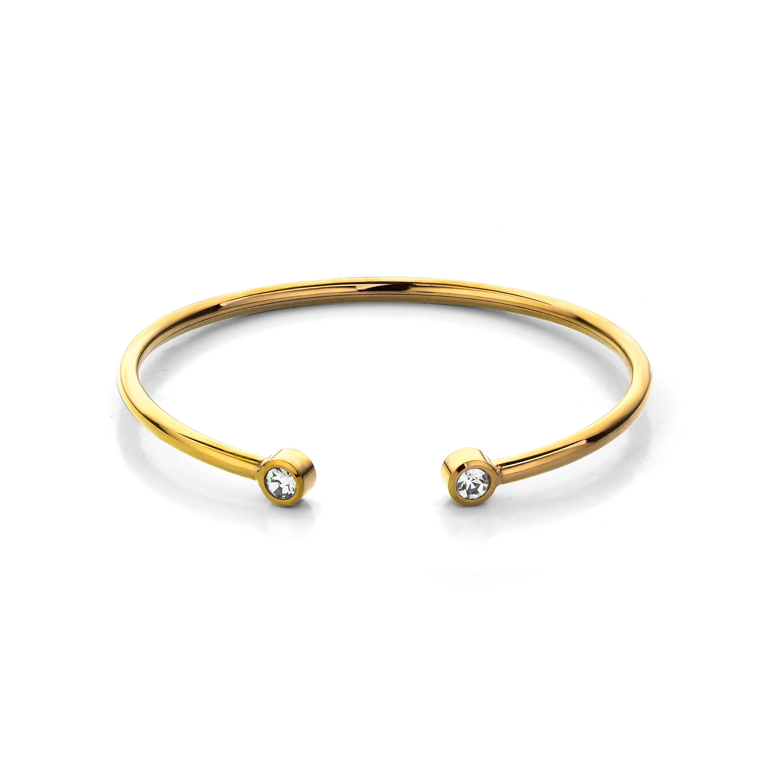 Diamond bangle gold