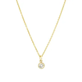 Diamond Necklace - Gold Filled