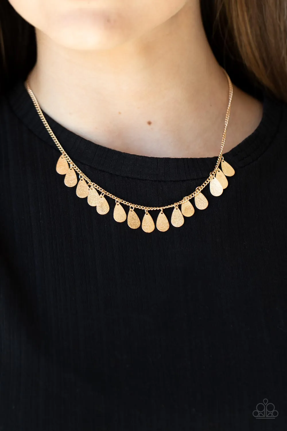 Eastern CHIME Zone - Gold Paparazzi Necklace