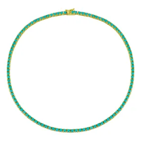 Everyday Turquoise Tennis Necklace