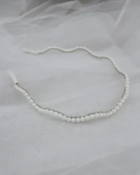 Freyja Bridal Pearls Headband