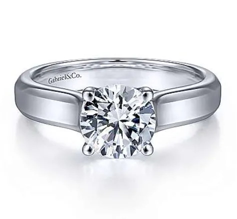 Gabriel Round Diamond Engagement Ring ER6583w4