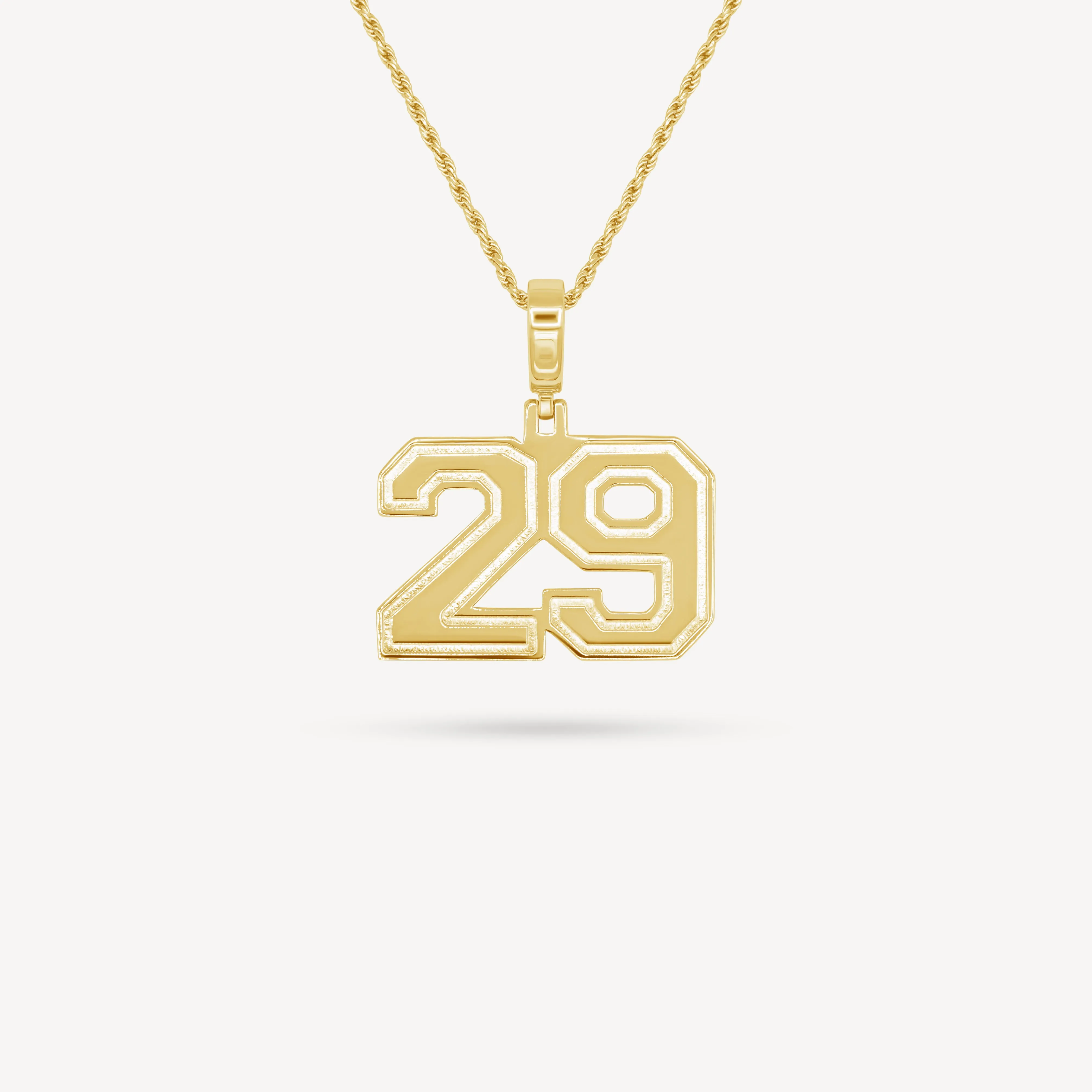 Gold Number Necklace