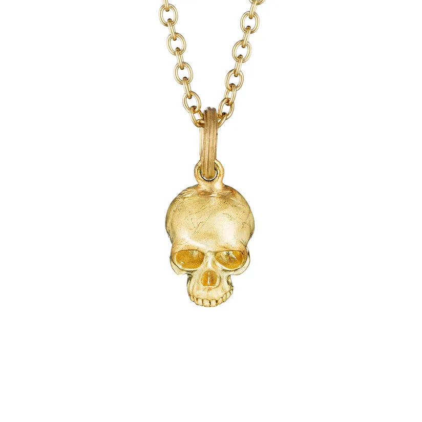 Golden Skull Necklace