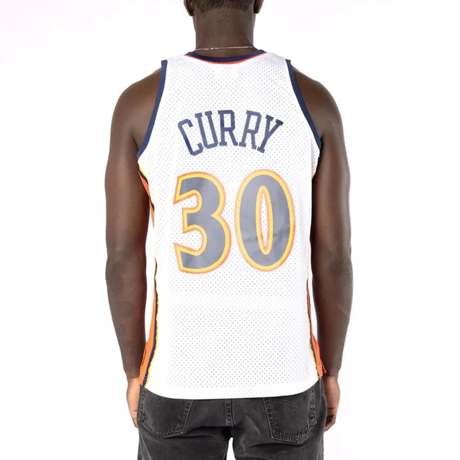 Golden State Warriors 2000-10 Stephen Curry 30 Hardwood Classics Swingman Jersey by Mitchell & Ness