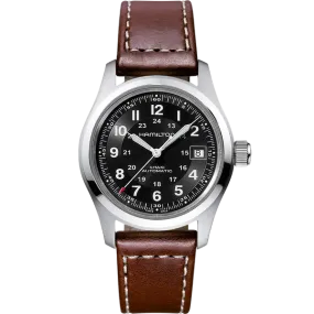 Hamilton H70455533 Khaki Field Auto 38mm 80 Hour Leather