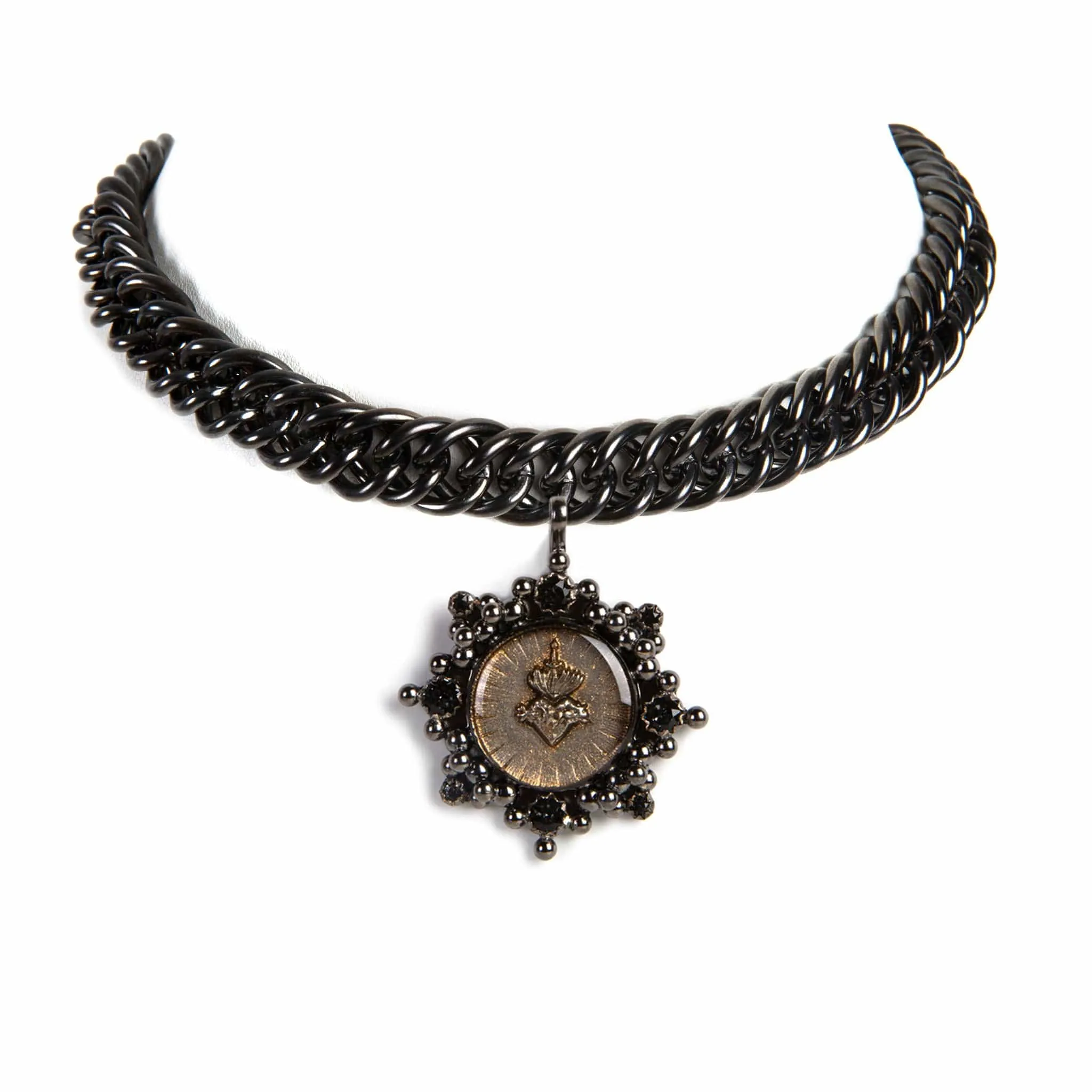 Iconic Chain Choker with Luxury Medallions