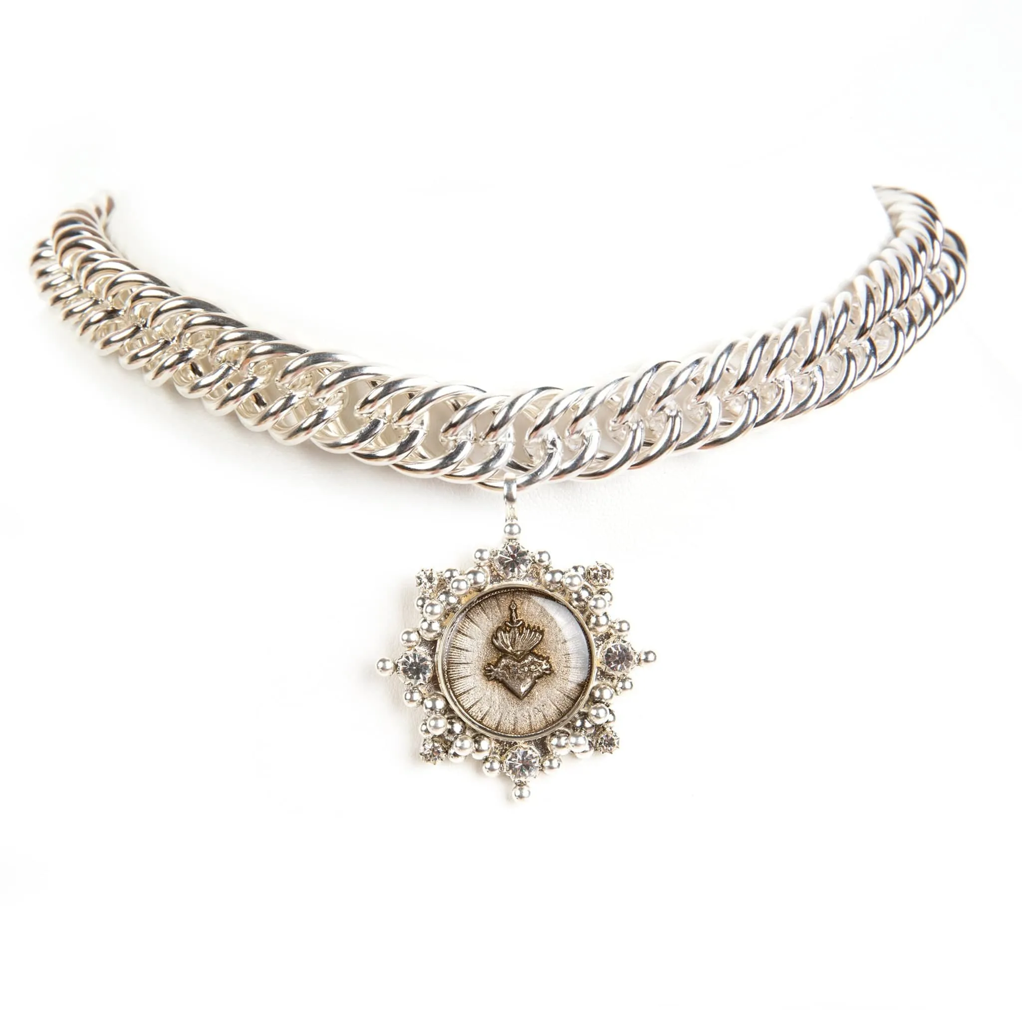 Iconic Chain Choker with Luxury Medallions