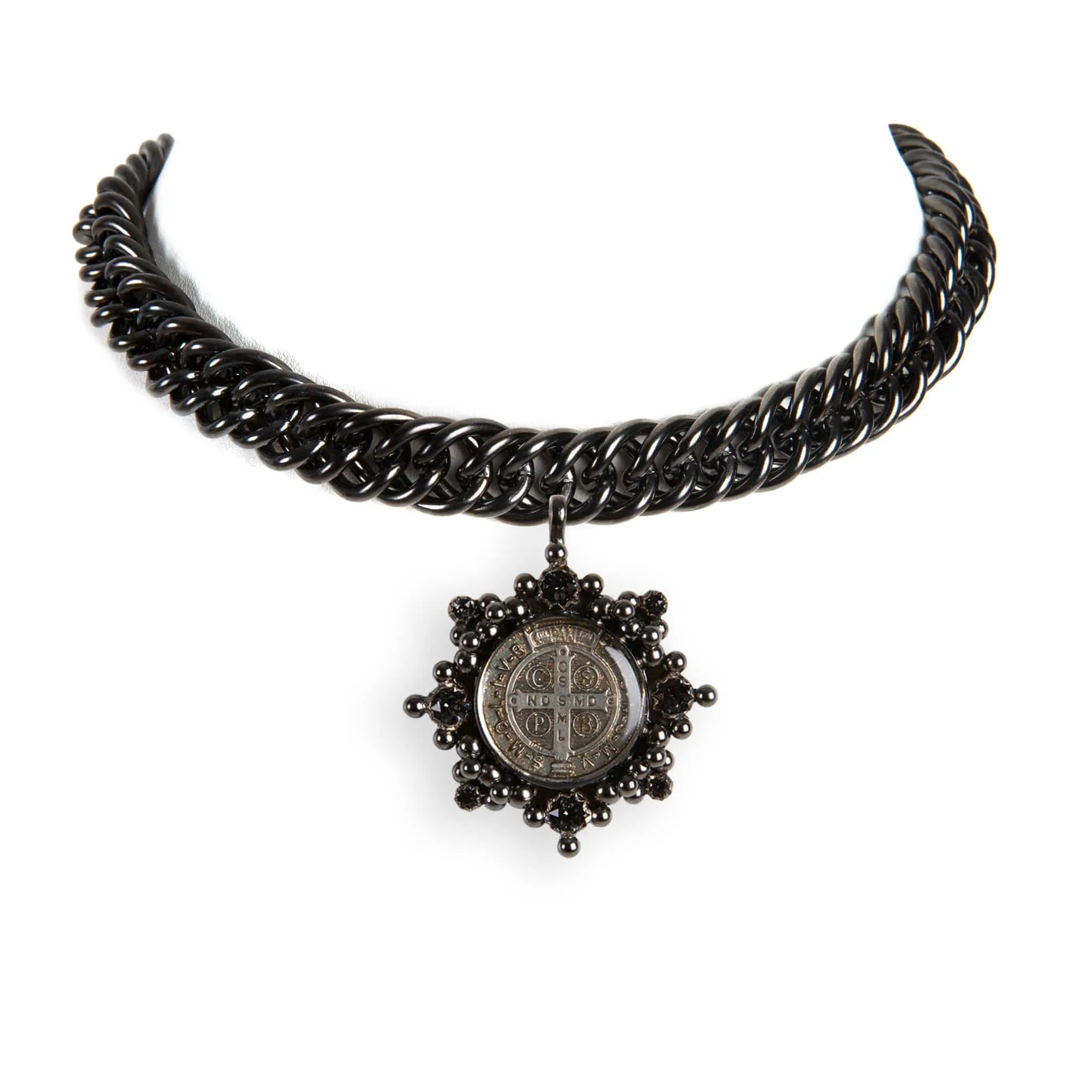 Iconic Chain Choker with Luxury Medallions