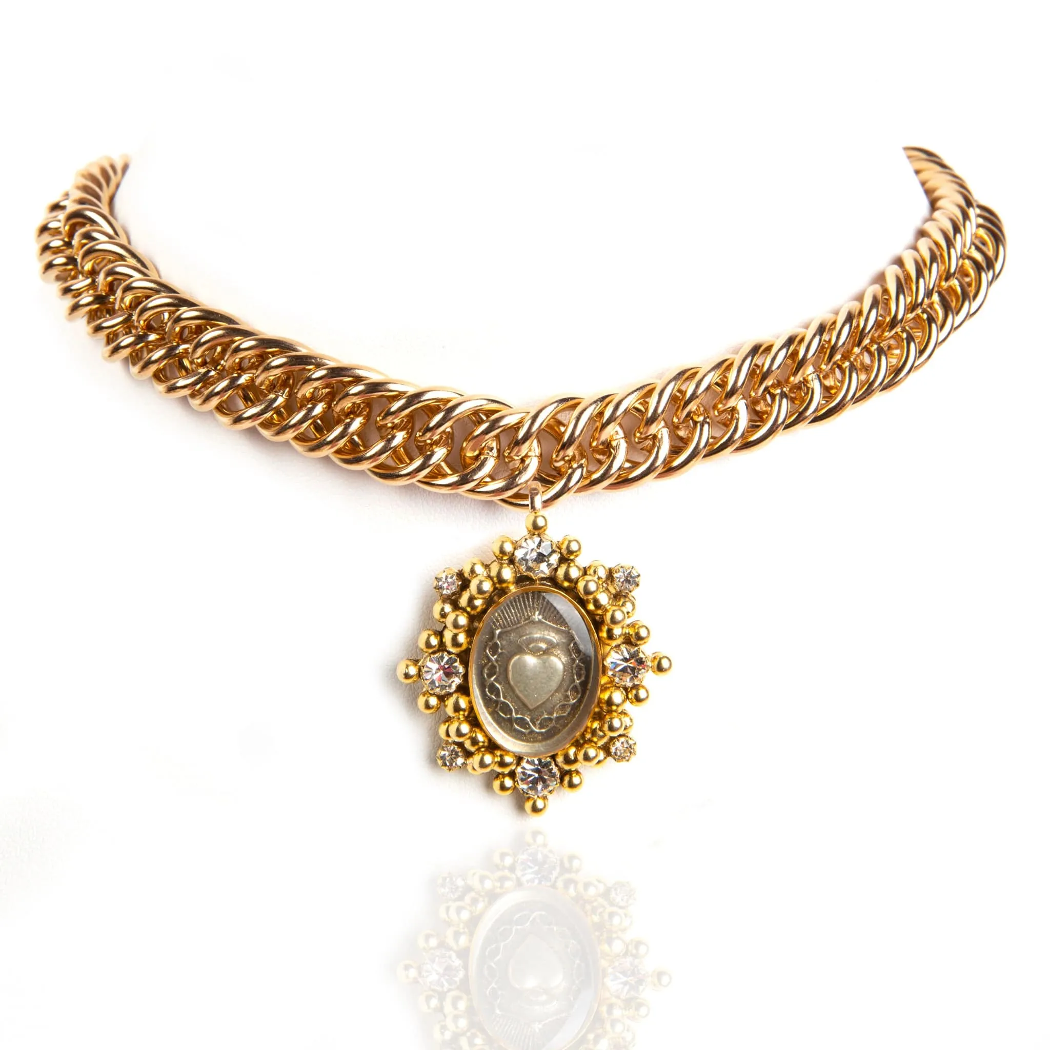 Iconic Chain Choker with Luxury Medallions