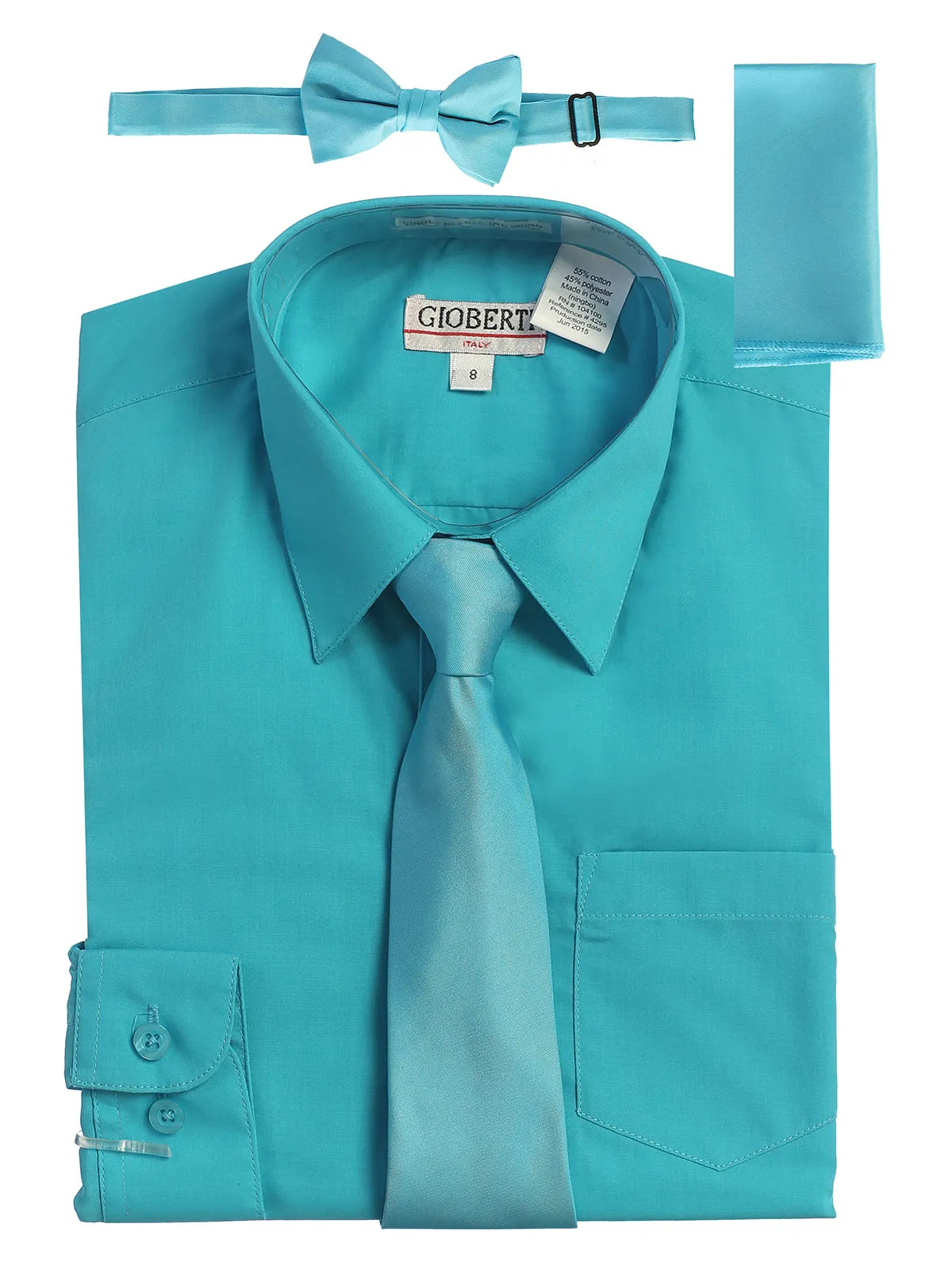 Kid's (2T-7) Shirt w/ Solid Tie Set