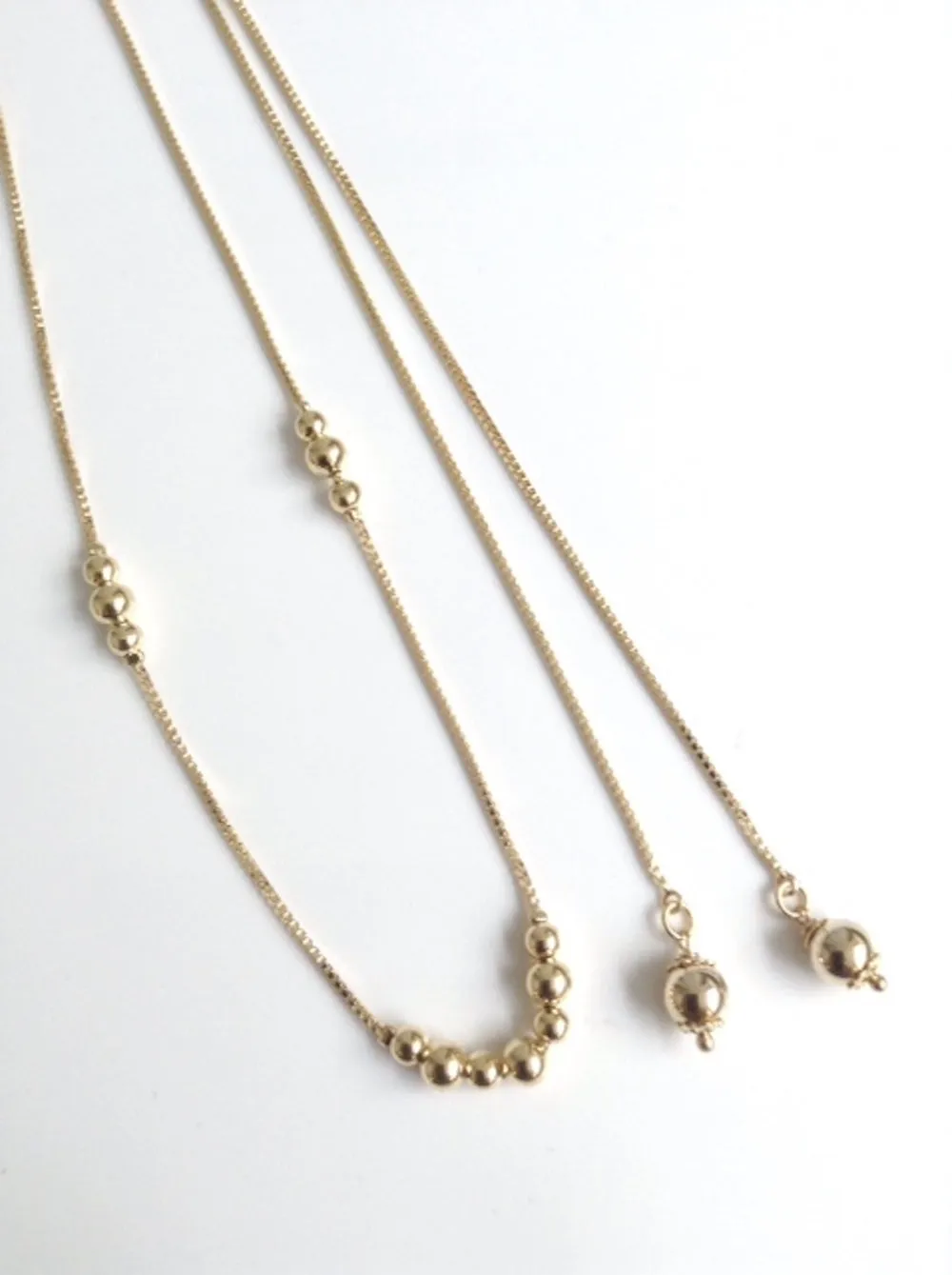 Lariat Y Necklace - Gold Lariat Necklace - Bolo chain