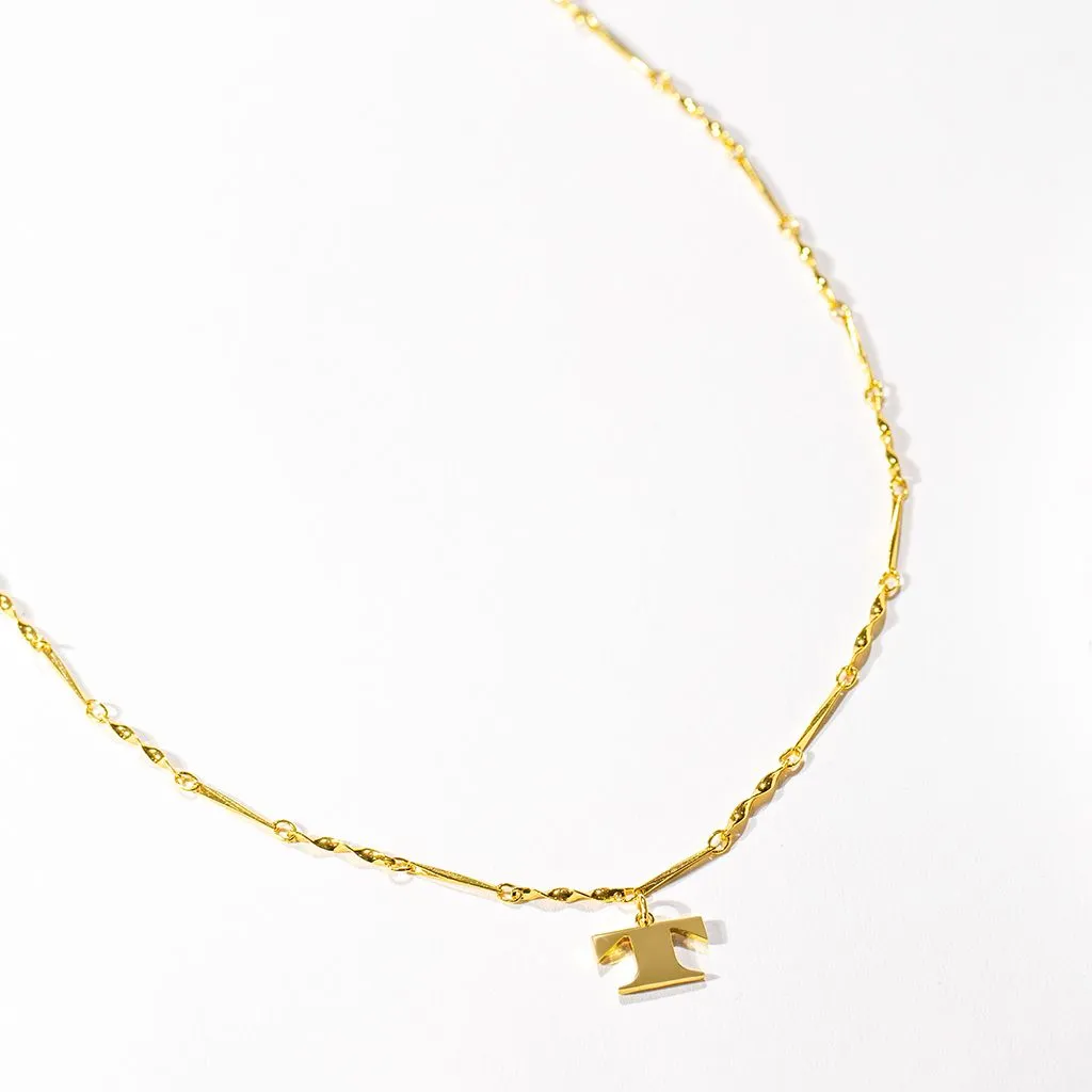 Letter Necklace (T) - Gold