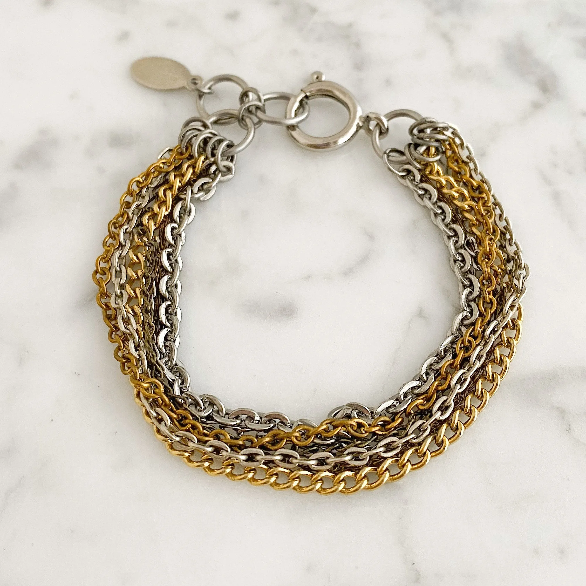 MASON mixed metal chain bracelet