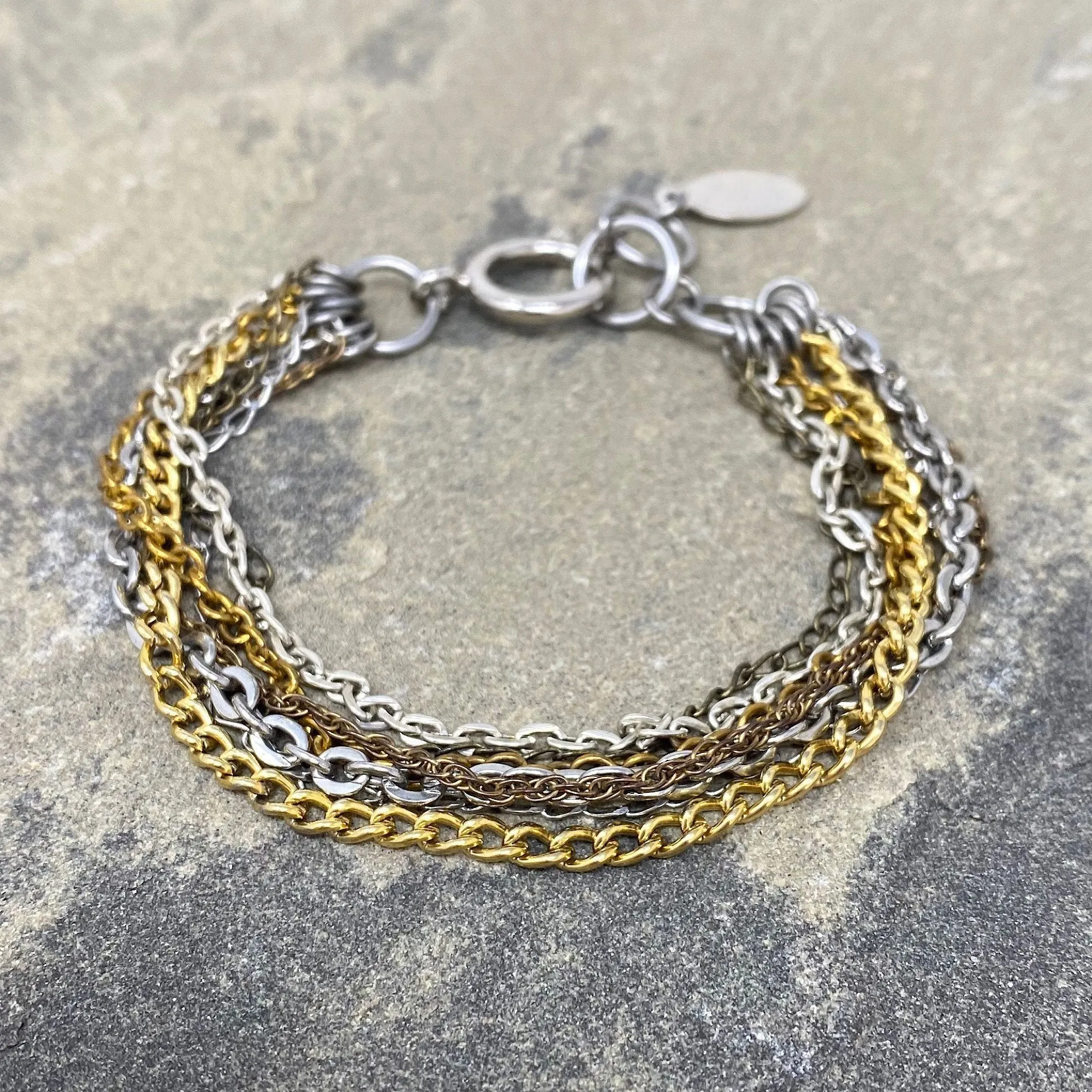 MASON mixed metal chain bracelet