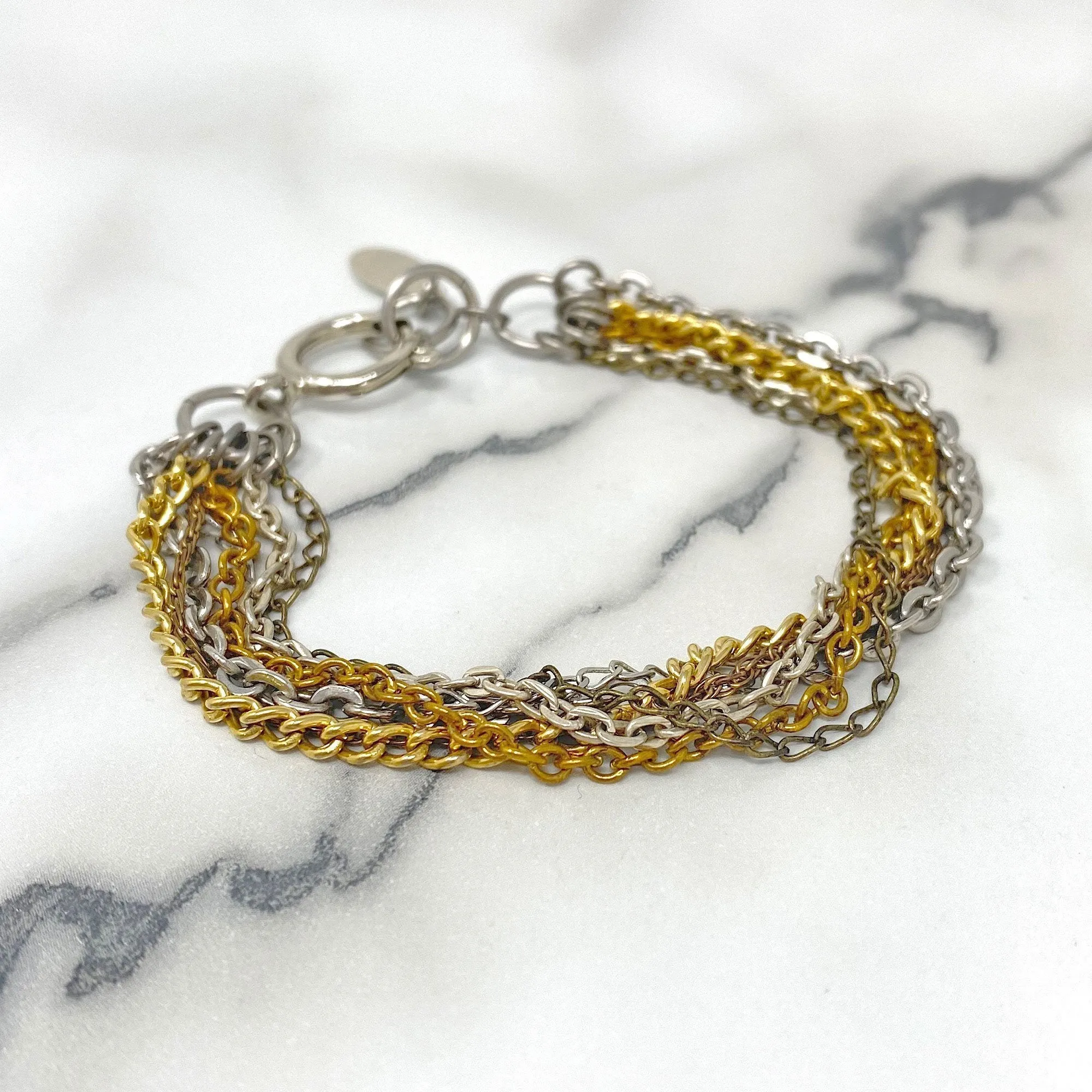 MASON mixed metal chain bracelet