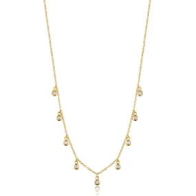 Medium Dangling Diamonds Necklace