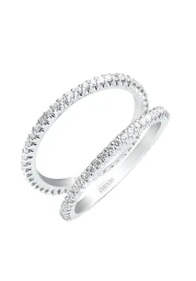 Parade Design Charites 18KWG 2 Piece Diamond Eternity Band Set