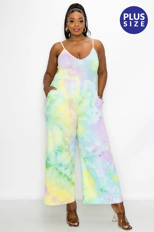 Pastel Tie Dye Jumpsuit