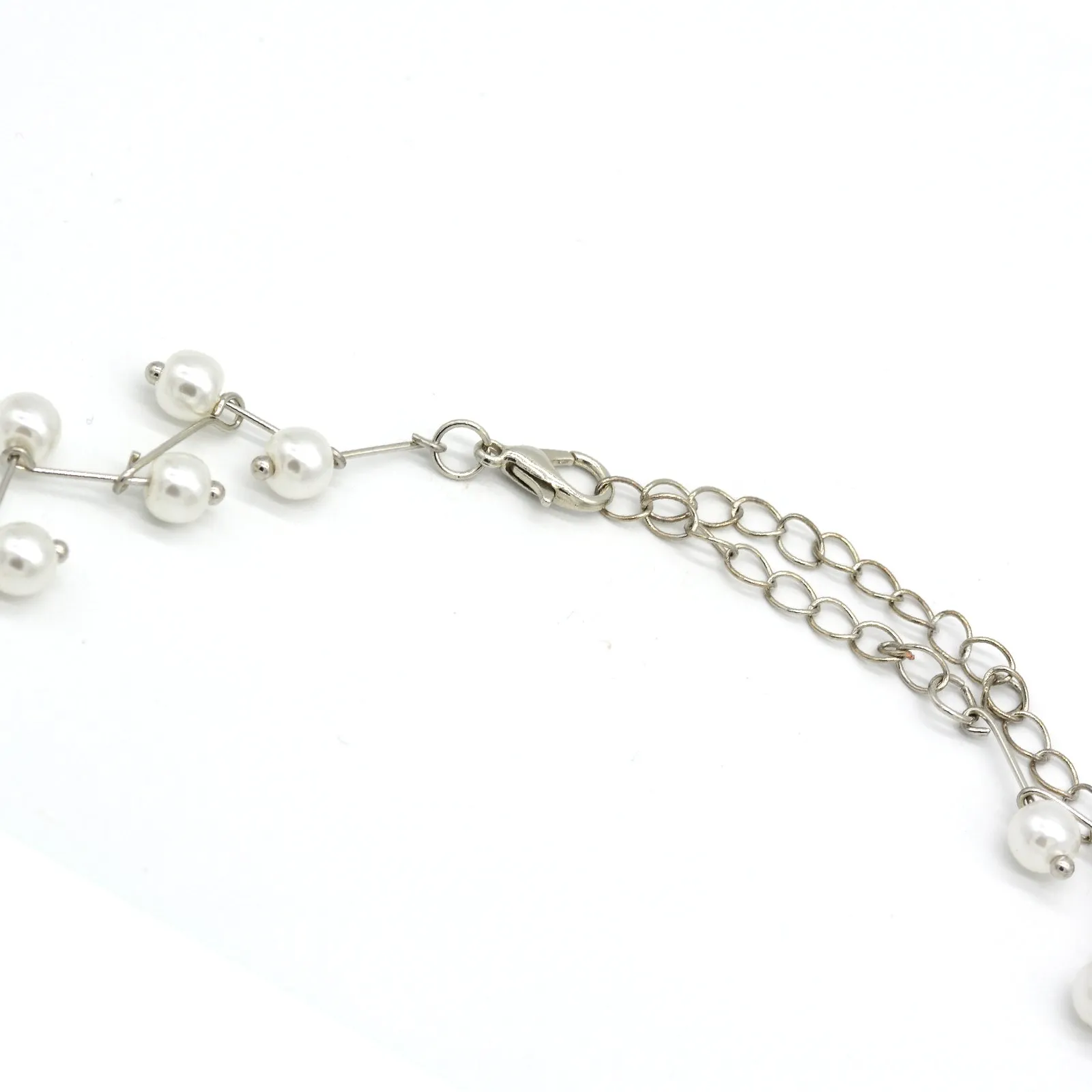 Pearl Bar Silver Choker