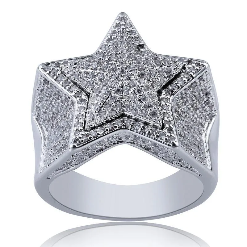 Pentagram Diamond Ring