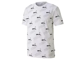 PUMA Mens Amplified All-Over Print Tee - White (Style 583511 02)