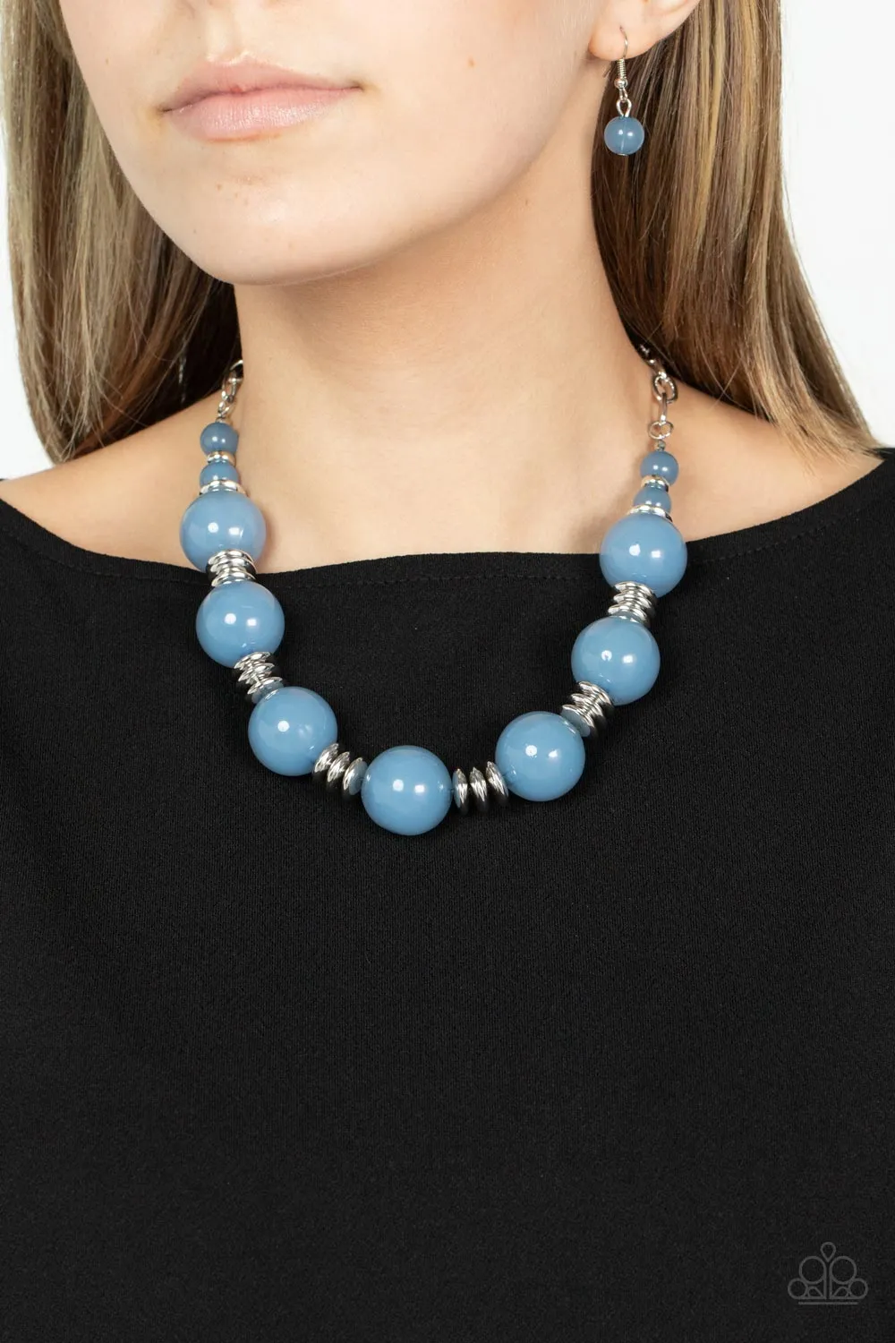 Race to the POP - Blue Paparazzi Necklace