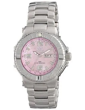 Reactor Ladies Critical Mass Mid - Pink MOP Dial - Stainless - Day Date - 200M