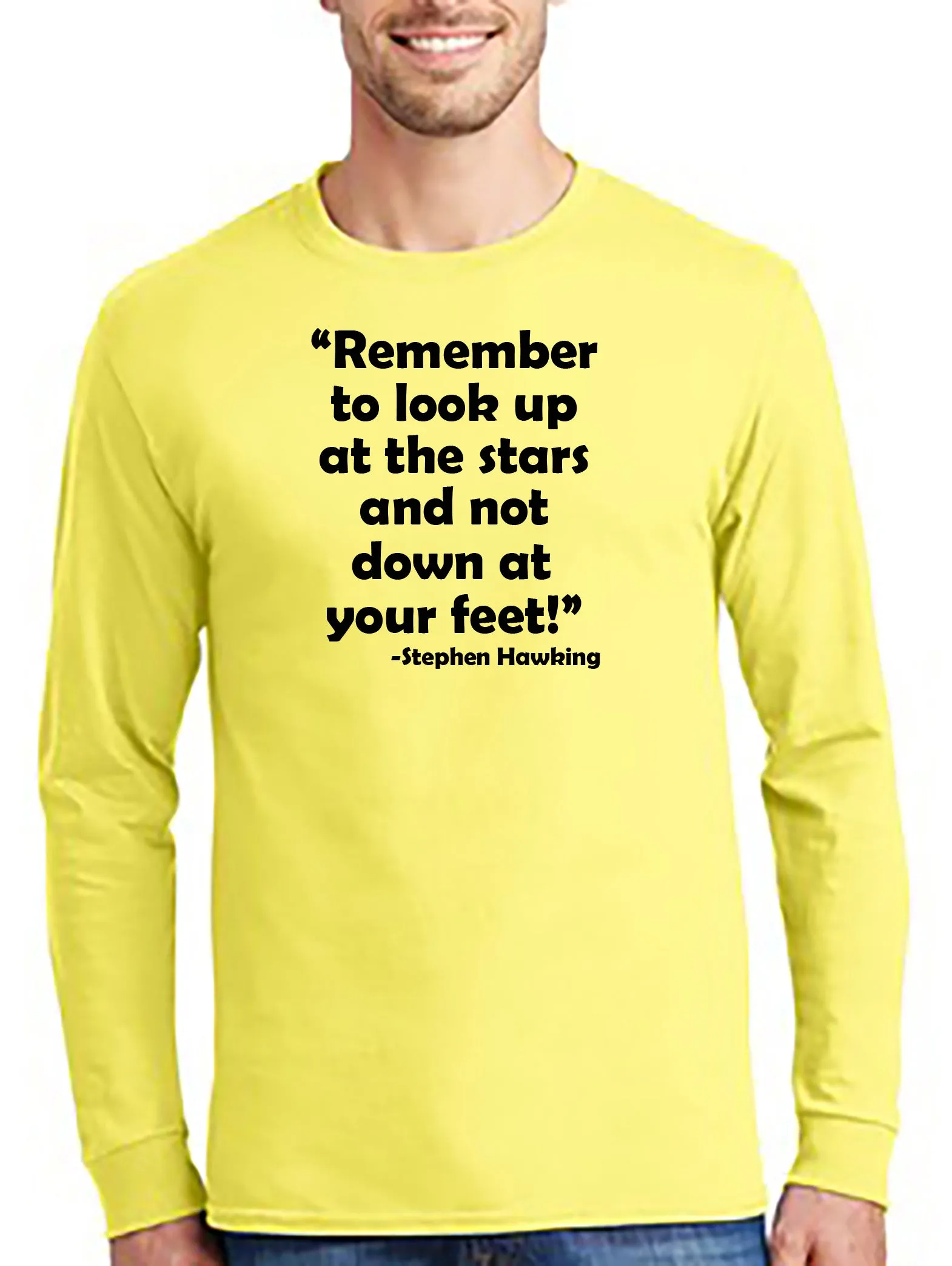 Remember to look at the Stars T-shirt Stephen Hawking