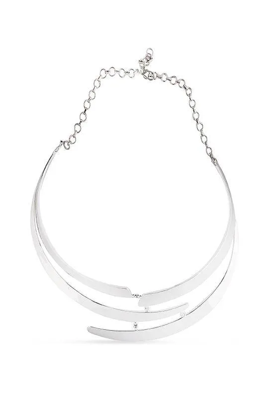 Silver - Crescent Necklace