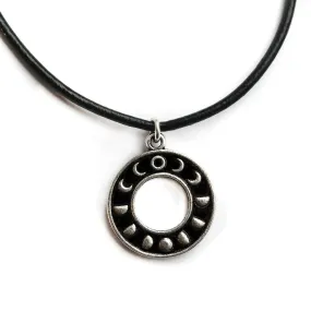 Silver Moon Phase Choker