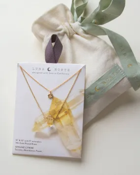 Sol Necklace Set- Citrine