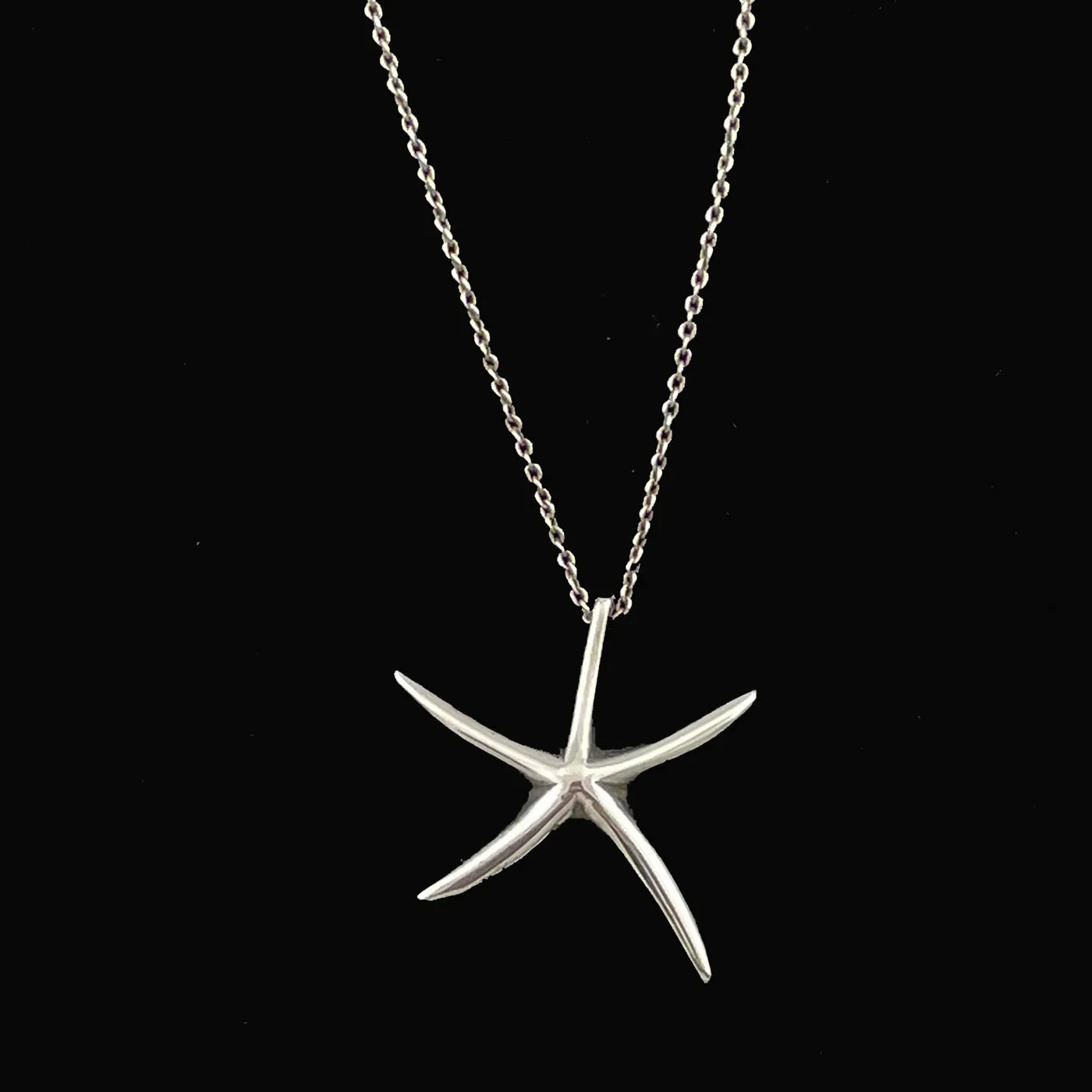 Sterling Starfish Pendant Necklace