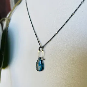 Stirrup London blue topaz necklace