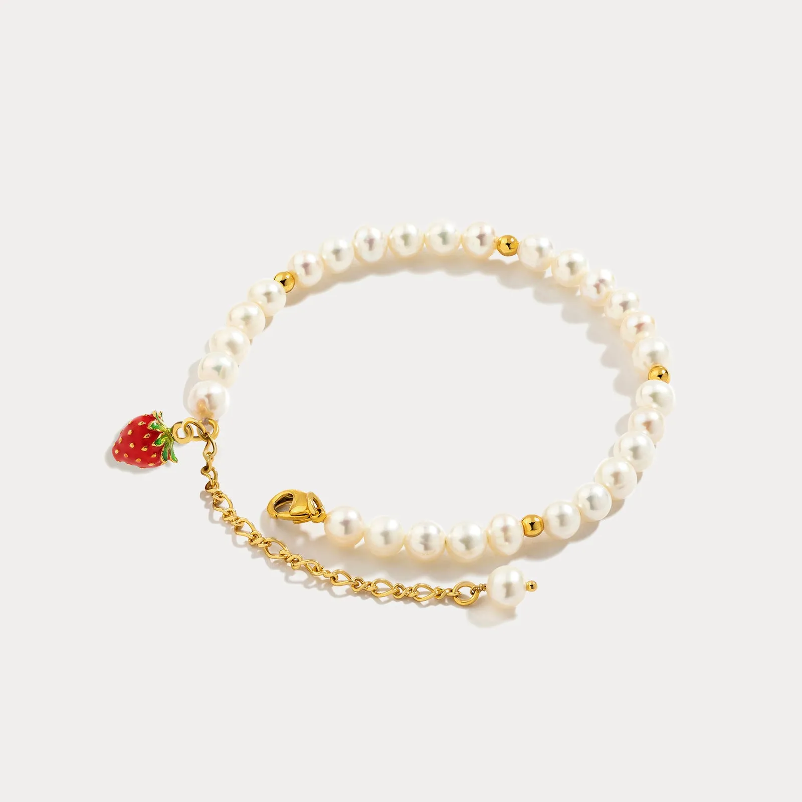 Strawberry Pearl Bracelet