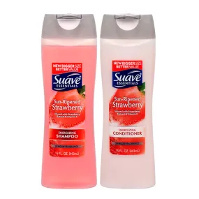 Suave Essentials Sun-ripened Strawberry 15 oz (Shampoo & Conditioner)