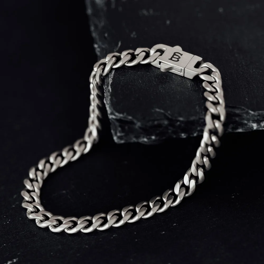 Svelte Stephen 5mm Chain Bracelet Silver