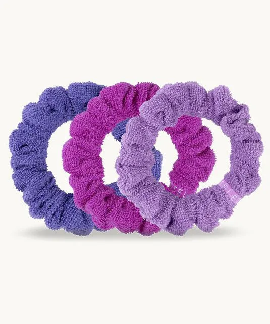 Teleties Terry Cloth Small Scrunchies, Set of 3 - Antigua