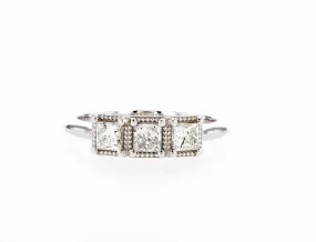 Tina  Three Stone Diamond Ring  (0.70Ctw)