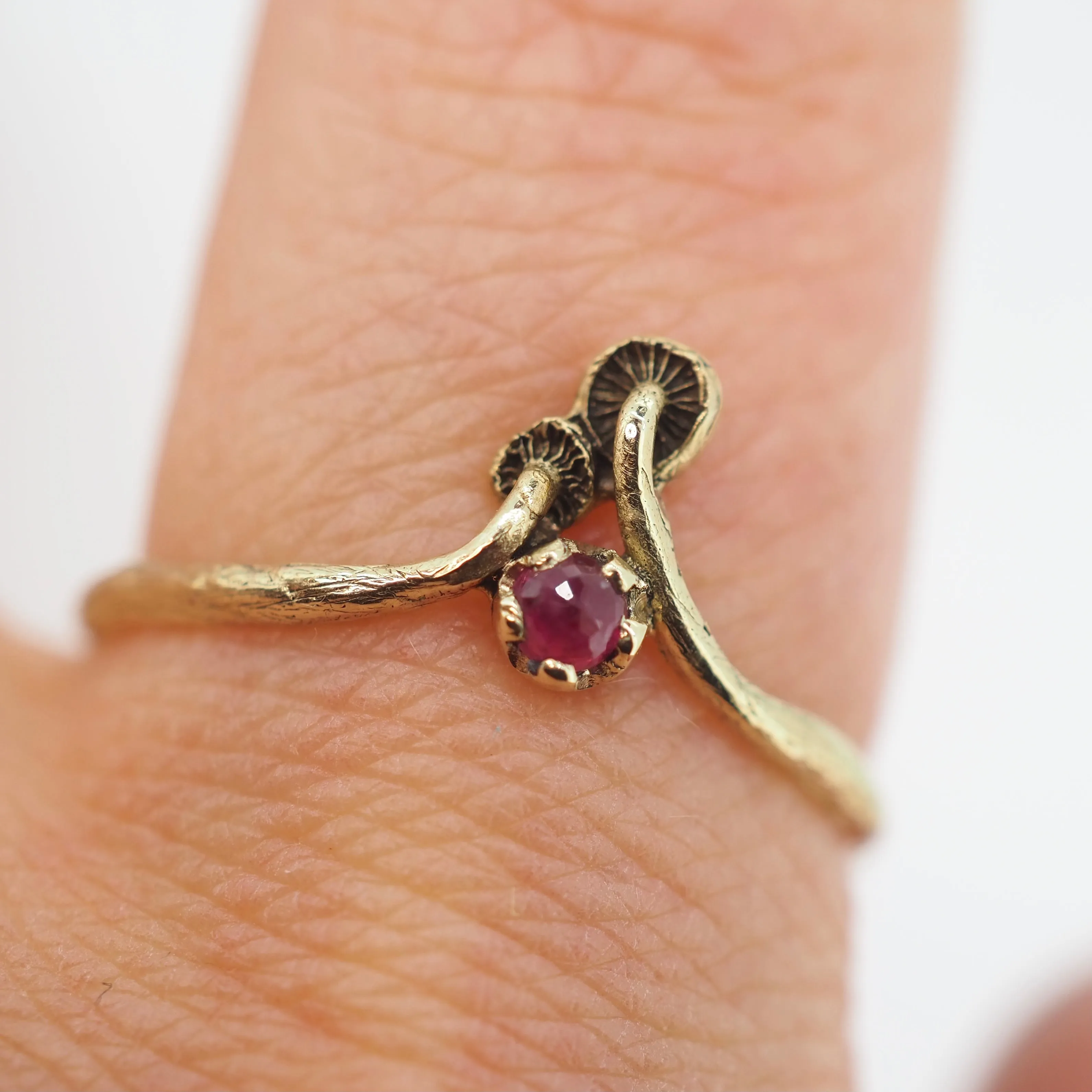 Tiniest twins gemstone ring