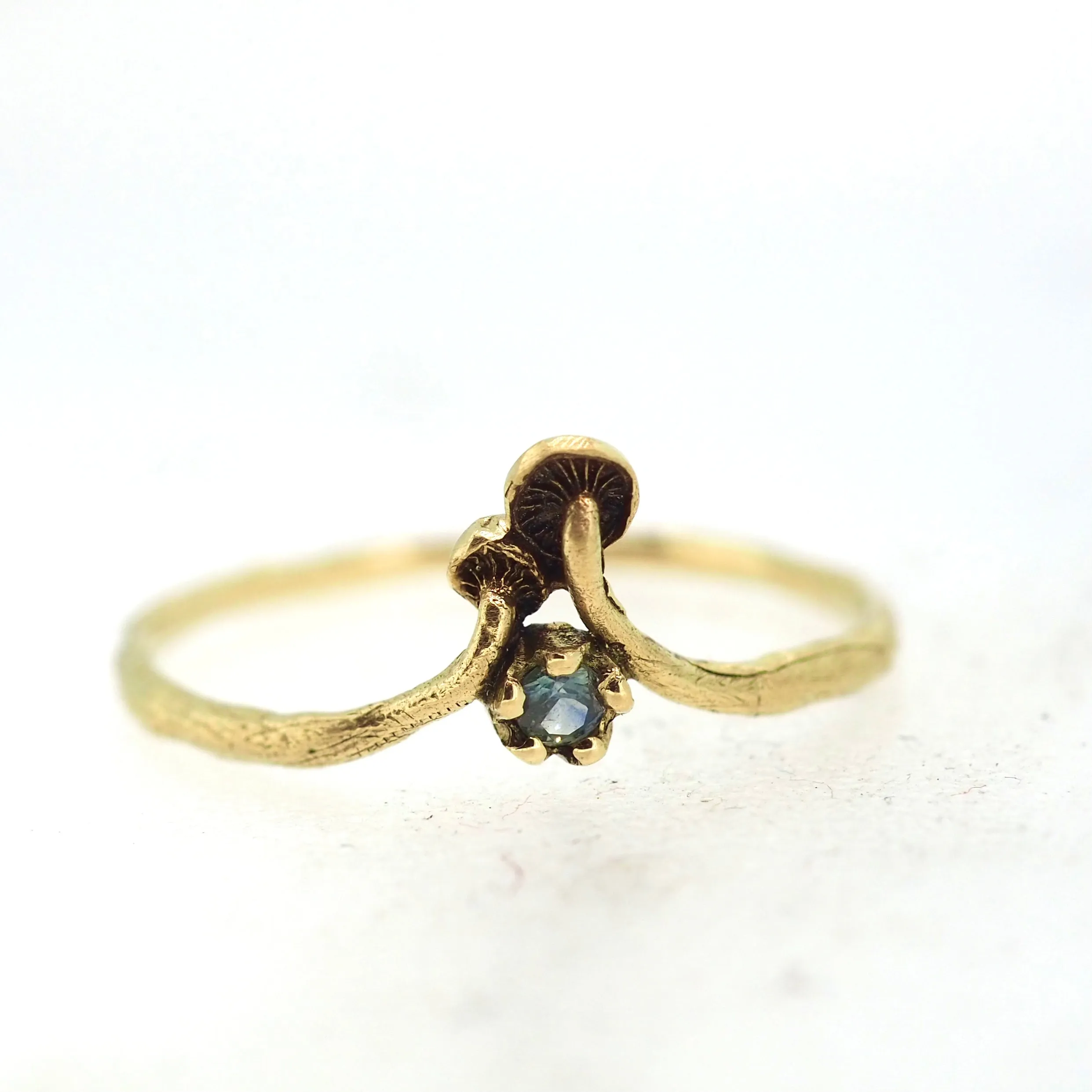 Tiniest twins gemstone ring