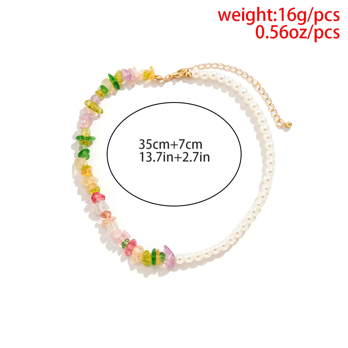 Trendy Flower Passion Beads Choker-Halskette