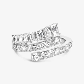 Triple Row Diamond Wrap Ring