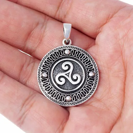 Triskelion Necklace - Sterling Silver