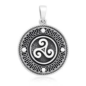 Triskelion Necklace - Sterling Silver