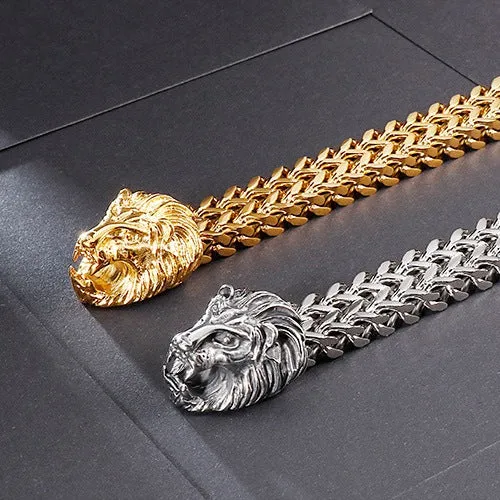 Two Lion Heads Bracelet