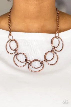 Urban Orbit Copper Necklace Set