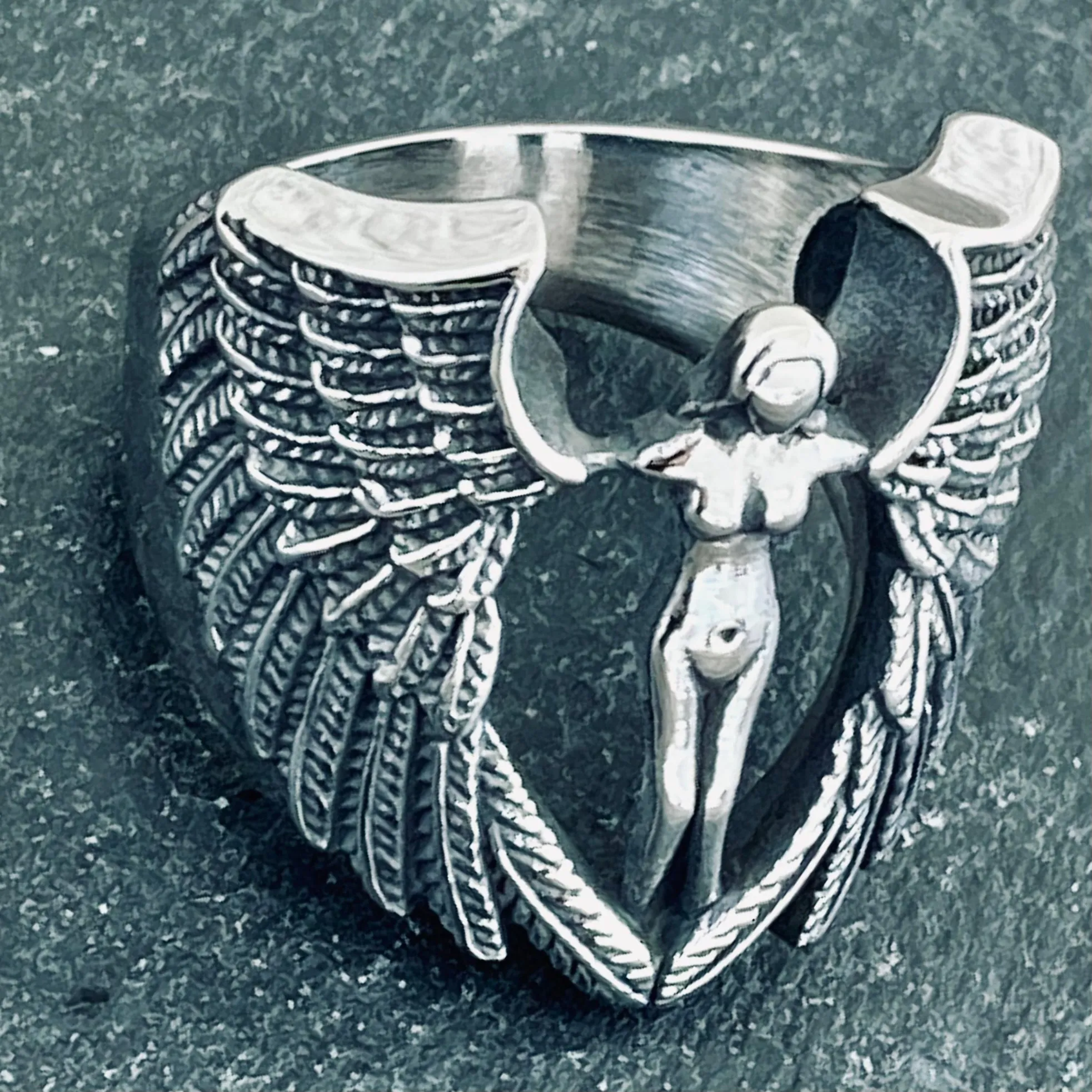 Valkyrie Viking Angel Ring - R102